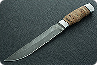Нож Н3-Гумбольт береста, нержавеющий дамаск, алюминий : фото 2