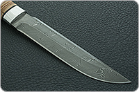 Нож Н3-Гумбольт береста, нержавеющий дамаск, алюминий : фото 4