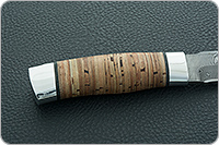 Нож Н3-Гумбольт береста, нержавеющий дамаск, алюминий : фото 5