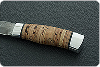 Нож Н3-Гумбольт береста, нержавеющий дамаск, алюминий : фото 6