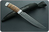 Нож Н3-Гумбольт береста, нержавеющий дамаск, алюминий : фото 9