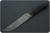 Нож Н3-Гумбольт наборная кожа, нержавеющий дамаск, текстолит : фото 2