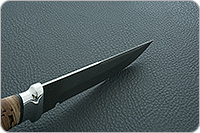 Нож Н8 Лондон-Спецназ береста, контрастный дамаск, алюминий : фото 5