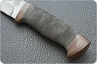 Нож Н5 Лесник микропористая резина, черный дамаск, текстолит : фото 6