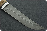 Нож Н5 Лесник береста, черный дамаск, алюминий : фото 4