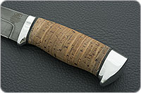 Нож Н5 Лесник береста, черный дамаск, алюминий : фото 6