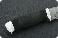 Нож Н5 Лесник микропористая резина, черный дамаск, алюминий : фото 5