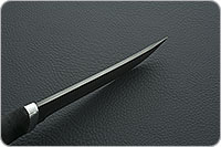 Нож Н5 Лесник микропористая резина, черный дамаск, алюминий : фото 7