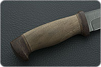 Нож Н5 Лесник орех, черный дамаск, текстолит : фото 5