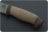 Нож Н5 Лесник орех, черный дамаск, текстолит : фото 6