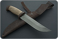 Нож Н5 Лесник орех, черный дамаск, текстолит : фото 8