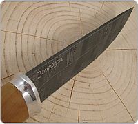 Нож Н5 Лесник орех, нержавеющий дамаск, алюминий : фото 4