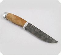 Нож Н5 Лесник орех, нержавеющий дамаск, алюминий : фото 5