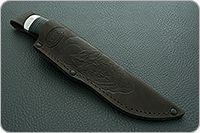 Н59 Леший наборная кожа, черный дамаск, алюминий : фото 10