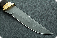 Нож Н8-Спецназ венге, нержавеющий дамаск, латунь покрытая золотом : фото 4