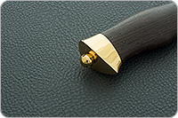 Нож Н8-Спецназ венге, нержавеющий дамаск, латунь покрытая золотом : фото 8