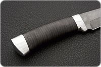 Нож Н6 Александр II наборная кожа, черный дамаск, алюминий : фото 5