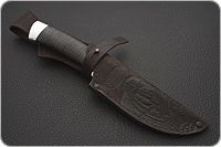 Нож Н6 Александр II наборная кожа, черный дамаск, алюминий : фото 9