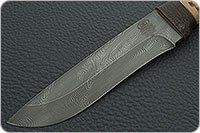 Нож Н6 Александр II береста, черный дамаск, текстолит : фото 3