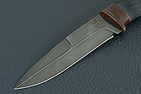 Нож Н9 Чикаго микропористая резина, черный дамаск, текстолит : фото 3