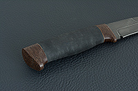 Нож Н9 Чикаго микропористая резина, черный дамаск, текстолит : фото 5