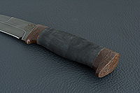 Нож Н9 Чикаго микропористая резина, черный дамаск, текстолит : фото 6