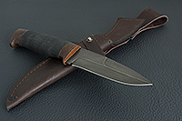 Нож Н9 Чикаго микропористая резина, черный дамаск, текстолит : фото 8