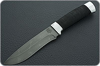 Нож Н6 Александр II микропористая резина, черный дамаск, алюминий : фото 2