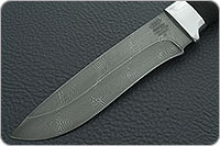 Нож Н6 Александр II микропористая резина, черный дамаск, алюминий : фото 3