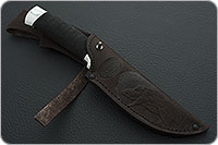 Нож Н6 Александр II микропористая резина, черный дамаск, алюминий : фото 9