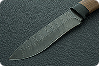 Нож Н6 Александр II орех, черный дамаск, текстолит : фото 3