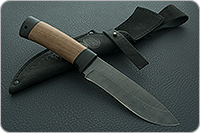 Нож Н6 Александр II орех, черный дамаск, текстолит : фото 9