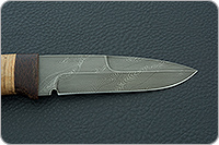 Нож Н9 Чикаго береста, черный дамаск, текстолит : фото 7