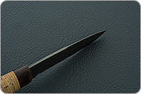 Нож Н9 Чикаго береста, черный дамаск, текстолит : фото 8