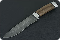 Нож Н6 Александр II орех, нержавеющий дамаск, алюминий : фото 2