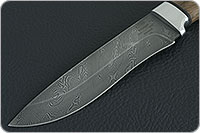 Нож Н6 Александр II орех, нержавеющий дамаск, алюминий : фото 3