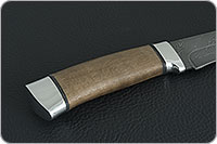 Нож Н6 Александр II орех, нержавеющий дамаск, алюминий : фото 5