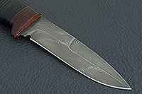 Нож Н9 Чикаго наборная кожа, черный дамаск, текстолит : фото 4