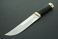 Нож Н5 Лесник граб (черное дерево), 95х18, латунь  : фото 2