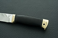 Нож Н5 Лесник граб (черное дерево), 95х18, латунь  : фото 5