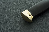 Нож Н5 Лесник граб (черное дерево), 95х18, латунь  : фото 6