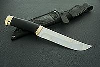 Нож Н5 Лесник граб (черное дерево), 95х18, латунь  : фото 8