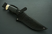 Нож Н8-Спецназ наборная кожа, эи-107, латунь  : фото 9