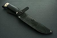 Нож Н5 Лесник граб (черное дерево), эи-107, латунь  : фото 7