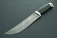 Нож Н5 Лесник наборная кожа, нержавеющий дамаск, алюминий : фото 2