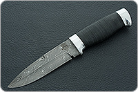 Нож Н9 Чикаго наборная кожа, нержавеющий дамаск, алюминий : фото 2