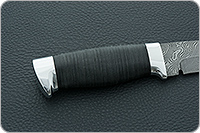 Нож Н9 Чикаго наборная кожа, нержавеющий дамаск, алюминий : фото 5