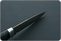 Нож Н9 Чикаго наборная кожа, нержавеющий дамаск, алюминий : фото 8