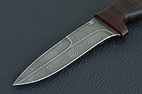 Нож Н9 Чикаго наборная кожа, нержавеющий дамаск, текстолит : фото 3