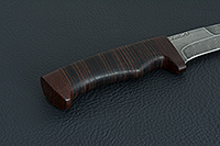 Нож Н9 Чикаго наборная кожа, нержавеющий дамаск, текстолит : фото 5